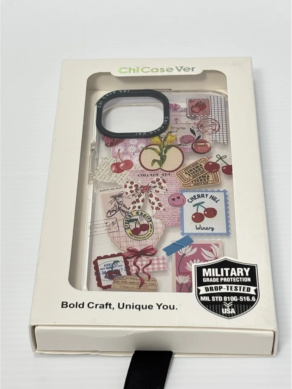 ChiCase Ver Military Grade Protection iPhone 15 Case with Artistic Collage Fruit